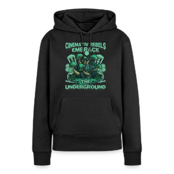 Underground Film, Independent Cinema, Horror - Frauen Premium Bio Hoodie - Schwarz - Vorne - Julia (174cm)