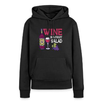 Winzer Wein Spruch für Weinliebhaber - Frauen Premium Bio Hoodie - Schwarz - Vorne - Julia (174cm)