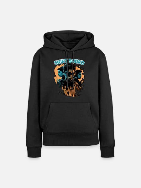 Sight Squad 6 - Frauen Premium Bio Hoodie - Schwarz