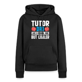 Tuteur Cadeau Tuteur - Sweat à capuche Premium bio Femme - noir - Devant - Julia (174cm)