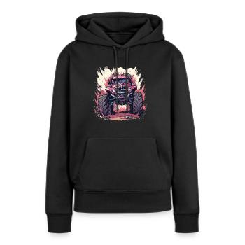 Monster truck - Sweat à capuche Premium bio Femme - noir - Devant - Julia (174cm)