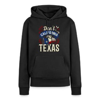 Californie Texas Texan Pride Dictons texans - Sweat à capuche Premium bio Femme - noir - Devant - Julia (174cm)