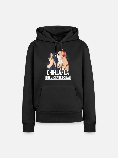 Chihuahua - Vrouwen Premium Bio hoodie - zwart