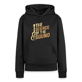 Die Quelle Des Klangs - Frauen Premium Bio Hoodie - Schwarz - Vorne - Julia (174cm)