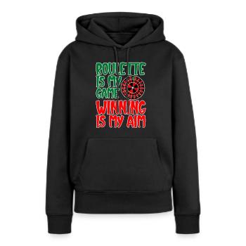 Roulette Is My Game Winning Is My Aim 2 - Frauen Premium Bio Hoodie - Schwarz - Vorne - Julia (174cm)