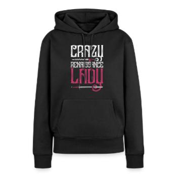 Mittelalterfest Crazy Renaissance Lady - Frauen Premium Bio Hoodie - Schwarz - Vorne - Julia (174cm)