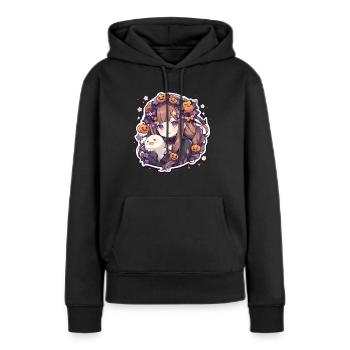 Vampire Vampire Femmes Vampires Helloween - Sweat à capuche Premium bio Femme - noir - Devant - Julia (174cm)