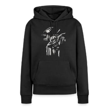 Architektur Landschaft Skizze - Frauen Premium Bio Hoodie - Schwarz - Vorne - Julia (174cm)