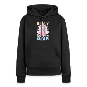Danse du ventre Diva de danse du ventre - Sweat à capuche Premium bio Femme - noir - Devant - Julia (174cm)