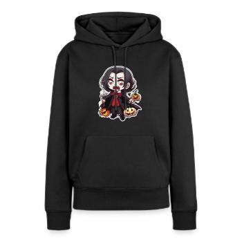 Vampire Vampire Vampire Halloween Vampire Costume - Sweat à capuche Premium bio Femme - noir - Devant - Julia (174cm)
