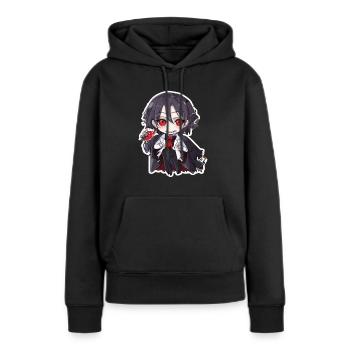 Vampire Vampire Vampire Halloween Vampire Costume - Sweat à capuche Premium bio Femme - noir - Devant - Julia (174cm)