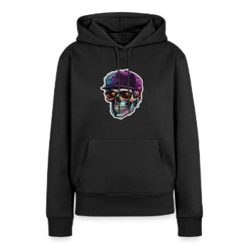 Crâne Lunettes de soleil Crânes Crânes Crânes Crânes Crânes - Sweat à capuche Premium bio Femme - noir - Devant - Julia (174cm)