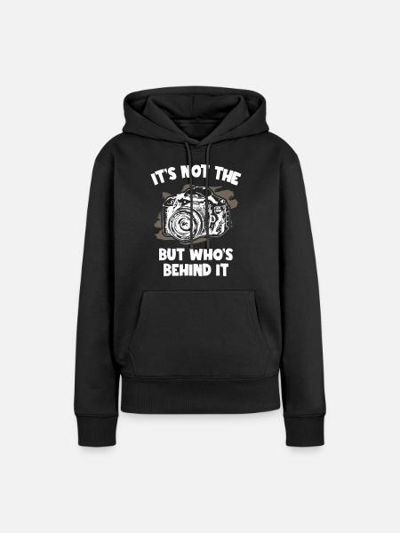 Photography - Frauen Premium Bio Hoodie - Schwarz