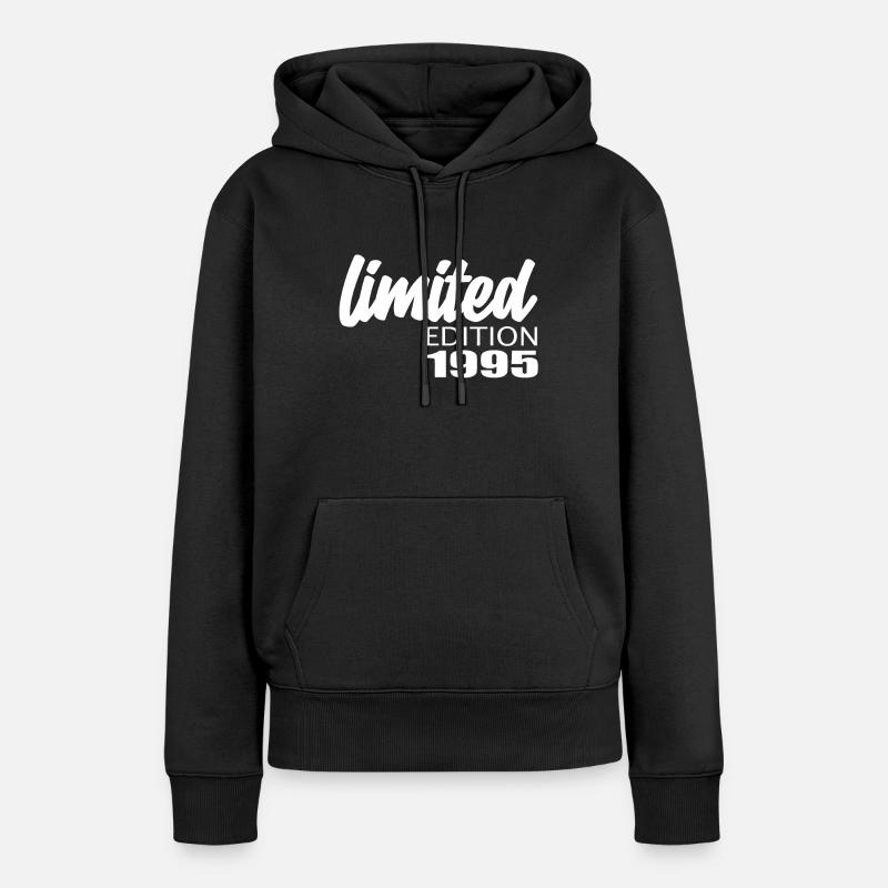 Édition limitée 1995 - Sweat à capuche Premium bio Femme - noir