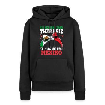 Mexiko - Frauen Premium Bio Hoodie - Schwarz - Vorne - Julia (174cm)