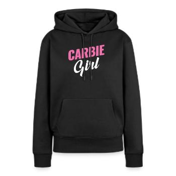 Carbie Girl Kohlenhydrate Liebhaber Frühstück - Frauen Premium Bio Hoodie - Schwarz - Vorne - Julia (174cm)
