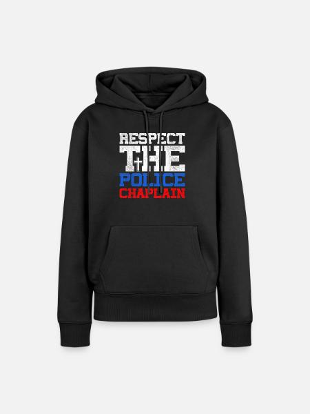 Polizeipfarrer Kaplan Kleriker - Frauen Premium Bio Hoodie - Schwarz