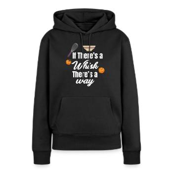 Wenn Es Einen Schneebesen Gibt, Gibt Es Einen - Frauen Premium Bio Hoodie - Schwarz - Vorne - Julia (174cm)