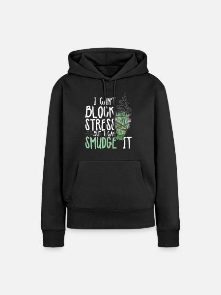 Smudging Wohnung Ausräuchern - Frauen Premium Bio Hoodie - Schwarz