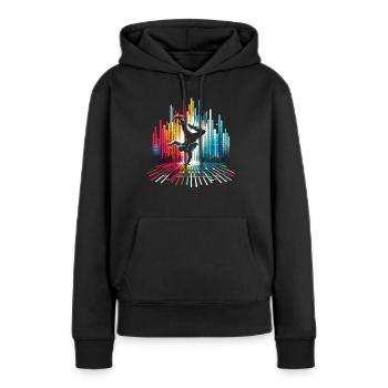 Breakdance Breakdancer Breakdance Enfants - Sweat à capuche Premium bio Femme - noir - Devant - Julia (174cm)