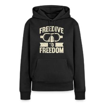 Plongée, Apnée Plongée, Apnée No Limit Apnée Apnée - Sweat à capuche Premium bio Femme - noir - Devant - Julia (174cm)