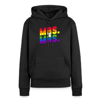 Gay Pride Hochzeit Homo-Ehe - Frauen Premium Bio Hoodie - Schwarz - Vorne - Julia (174cm)