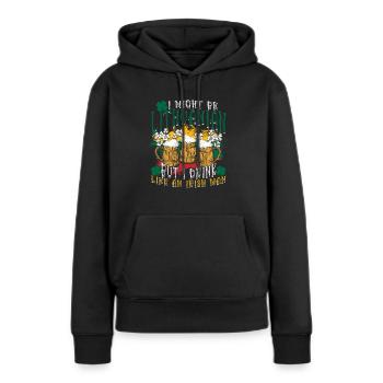 Lituanie Lituanie - Sweat à capuche Premium bio Femme - noir - Devant - Julia (174cm)