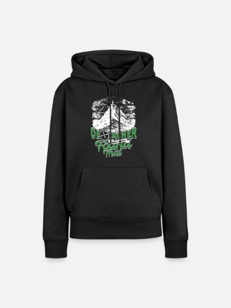 Geocache - Frauen Premium Bio Hoodie - Schwarz