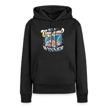 Gripper Kraller Gripper Be A Claw-Some Winner - Sweat à capuche Premium bio Femme - noir - Devant - Julia (174cm)