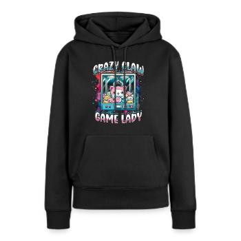 Greifautomat Crazy Claw Jeu Dame - Sweat à capuche Premium bio Femme - noir - Devant - Julia (174cm)