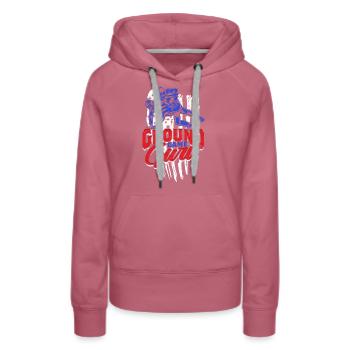 Sambo Ground Game Guru - Frauen Premium Bio Hoodie - Malve - Vorne - Isabella (175cm)