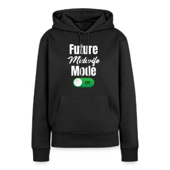 Zukünftiger Hebammenmodus Für Geburtshilfliche - Frauen Premium Bio Hoodie - Schwarz - Vorne - Julia (174cm)