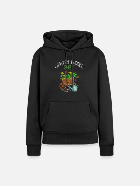 Garten Buddel - Frauen Premium Bio Hoodie - Schwarz