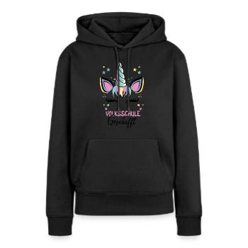 Elementary School Managed Unicorn Magic School - Women’s Premium Organic Hoodie - black - Front - Julia (174cm)