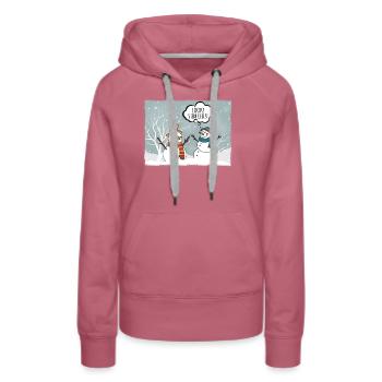 Science, Nerd, Physique, Étudiant, Blagues, Geek - Sweat à capuche Premium bio Femme - mauve - Devant - Isabella (175cm)