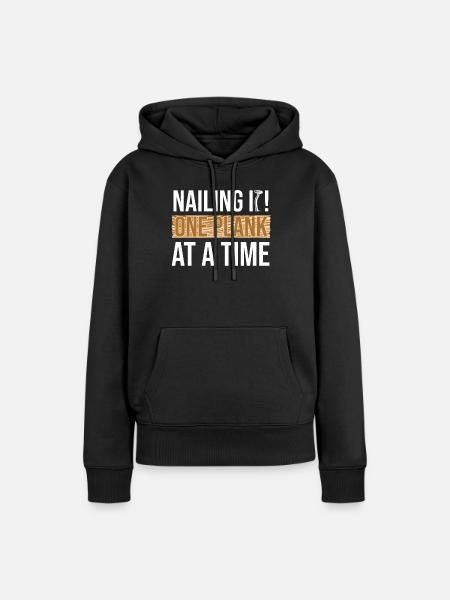 Zimmermann, Schreiner, Holzarbeiter, Tischler, - Dame Premium hoodie, økologisk bomuld - sort
