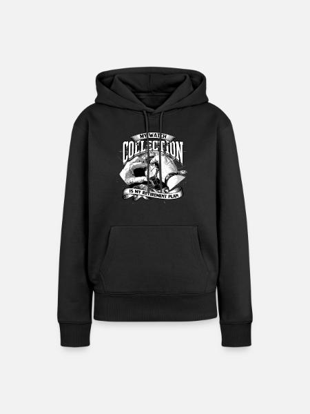 Uhrensammler Uhrensammlung - Dame Premium hoodie, økologisk bomuld - sort