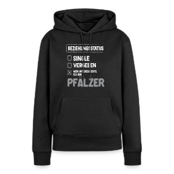 Palatinat Relation Statut Palatinat Palatinat Fête du vin du Palatinat - Sweat à capuche Premium bio Femme - noir - Devant - Julia (174cm)