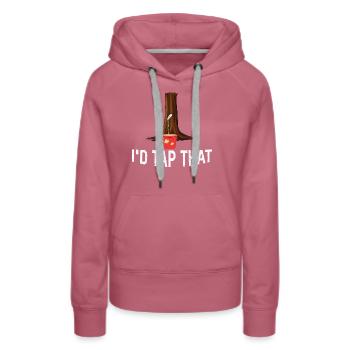 Je tapais cet arbre érable en tapant sur la feuille d’érable à sucre - Sweat à capuche Premium bio Femme - mauve - Devant - Isabella (175cm)