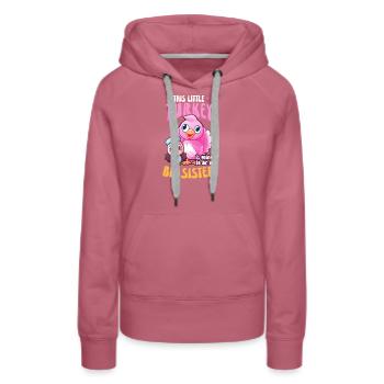 Pregnancy Announcement Little Turkey Be Sister - Women’s Premium Organic Hoodie - mauve - Front - Isabella (175cm)
