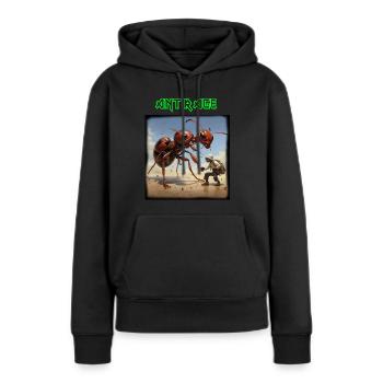 Ant helps Mankind - Frauen Premium Bio Hoodie - Schwarz - Vorne - Julia (174cm)