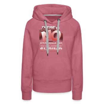 Allergie aux crevettes - Sweat à capuche Premium bio Femme - mauve - Devant - Isabella (175cm)
