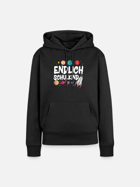 School 1. Grade - Frauen Premium Bio Hoodie - Schwarz
