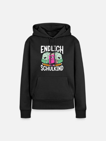 School 1. Grade - Frauen Premium Bio Hoodie - Schwarz