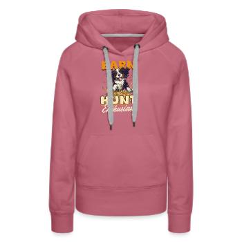 Amateur de chasse à la grange - Sweat à capuche Premium bio Femme - mauve - Devant - Isabella (175cm)