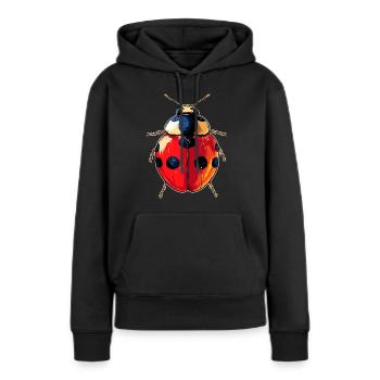 Marienkäfer Ladybug Insekten Bunt Süße Marienkäfer - Frauen Premium Bio Hoodie - Schwarz - Vorne - Julia (174cm)