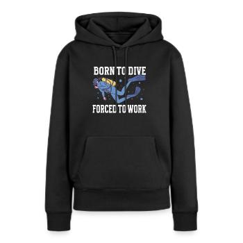 Scuba Diving Diver - Frauen Premium Bio Hoodie - Schwarz - Vorne - Julia (174cm)