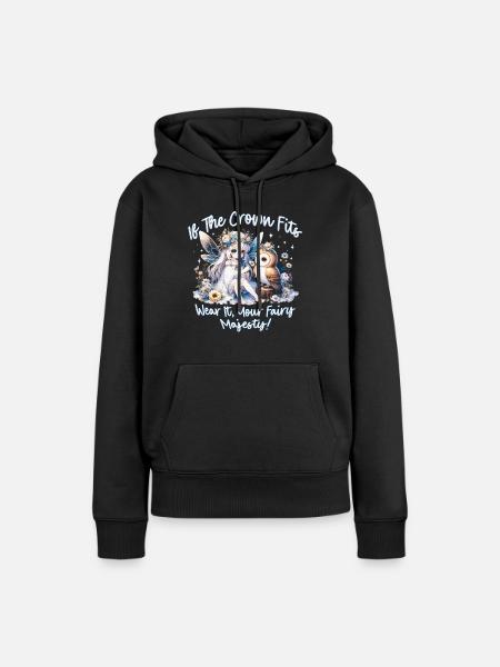 Fee Fairy Fairycore - Frauen Premium Bio Hoodie - Schwarz