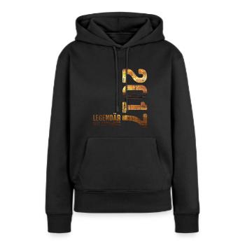 Legendary since September 2017 Birthday - Women’s Premium Organic Hoodie - black - Front - Julia (174cm)