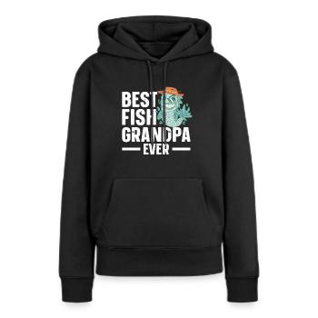 Aquariophile d’aquarium d’aquarium - Sweat à capuche Premium bio Femme - noir - Devant - Julia (174cm)